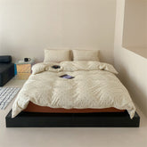 Mini Polka Dot Jersey Knit Bedding Set - White