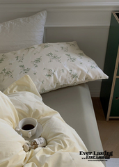 Fundas de almohada con estampado floral minimalista (5 colores)