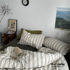Minimal Vintage Stripe Bedding Bundle