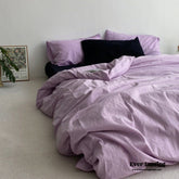 Mixed Color Bedding Set - Purple + Black