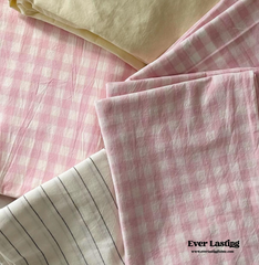 Mixed Gingham Duvet Cover (4 Colors)