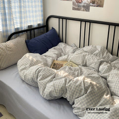 Mixed Gingham Striped Bedding Bundle