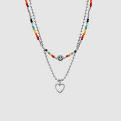 Smiley & Herz Halskette