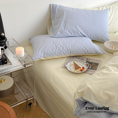 Pastel Duo Bedding Set - Blue + Yellow