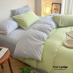 Pastel Duo Bedding Set - Green + Blue