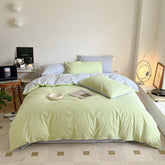 Pastel Duo Bedding Set - Green + Blue