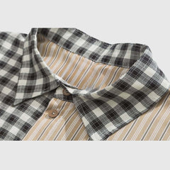 Patchwork Plaid Shirt