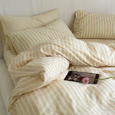 Refreshing Stripe Bedding Set - Yellow
