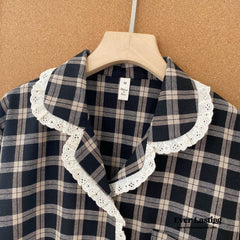 Scarlett Classic Plaid Black Pajama Set