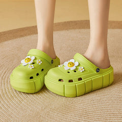 Smiley-Blumengarten-Clog