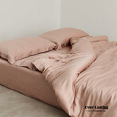 Silky Solid Tencel Bedding Set - Rose Pink