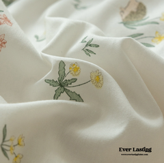 Soft Cottage Ribbon Bedding Set - Green