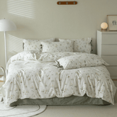 Soft Cottage Ribbon Bedding Set - Green