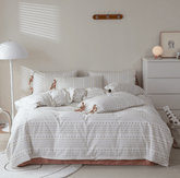 Soft Cottage Ribbon Bedding Set - Rust Pink