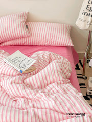 Soft Jacquard Bedding Set - Barbie Hot Pink