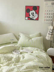 Soft Jacquard Bedding Set - Green