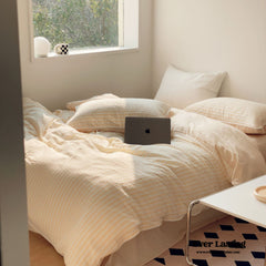 Soft Jacquard Bedding Set - Yellow