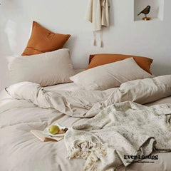 Solid Bedding Set - Beige