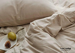 Solid Bedding Set - Beige
