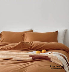 Solid Bedding Set - Pumpkin Orange
