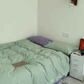 James Striped Bedding Set - Green