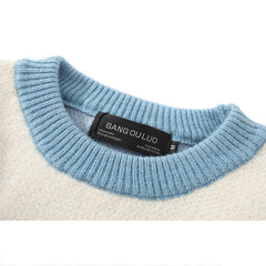 Pullover mit Camouflage-Streifen und Farbverlauf