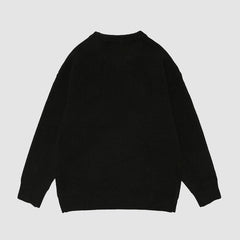 Suéter de punto con estampado "No duermo"