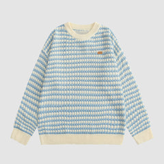 Color Matching Knitted Sweater