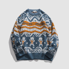 Suéter vintage de muñeca de dibujos animados