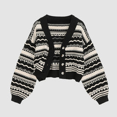 Gestreifter Cardigan