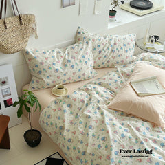Sweet Floral Bedding Set - Cream