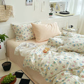 Sweet Floral Bedding Set - Cream