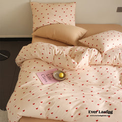 Sweet Heart Bedding Set - Pink