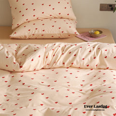 Sweet Heart Bedding Set - Pink