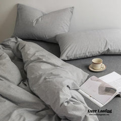 Thin Stripe Bedding Set - Blue