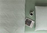 Thin Stripe Bedding Set - Green