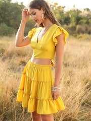 Two-piece sexy short skirt