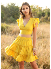 Two-piece sexy short skirt