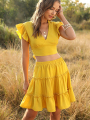 Two-piece sexy short skirt