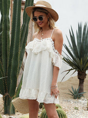 Vestido midi holgado con tirantes