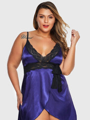 Spitze Spitze Stretch Seide Pyjama Sexy Dessous