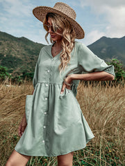 Vestido midi holgado para mujer