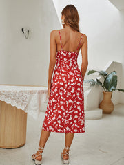 Vestido lencero rojo para mujer