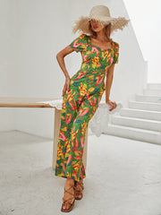 Kurzarm Gerade Hosen Schlank Lange Damen Overall