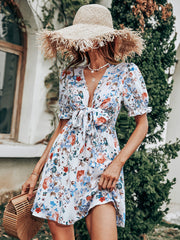 Vestido con estampado de cintura