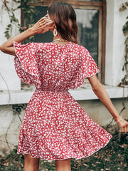 Vestido con estampado de cintura