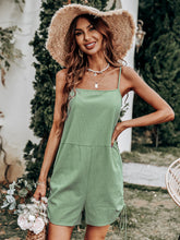 Mono sin mangas con espalda abierta y cintura alta para mujer