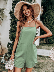 Mono sin mangas con espalda abierta y cintura alta para mujer