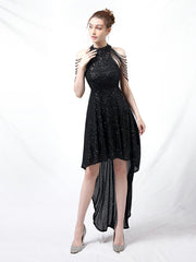 Slim and slim mid length evening dress