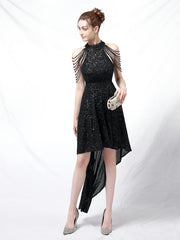 Slim and slim mid length evening dress
